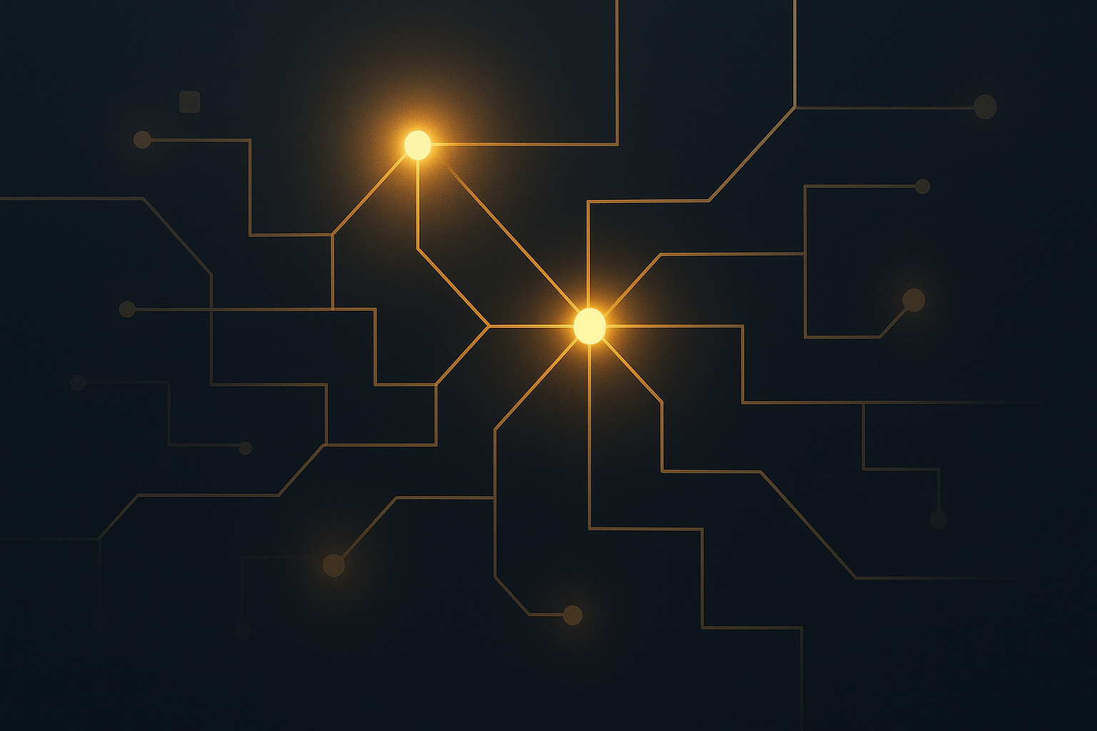Digital illustration of a magnifying glass scanning a complex web of interconnected business directory icons and maps, highlighting consistency and data flow.